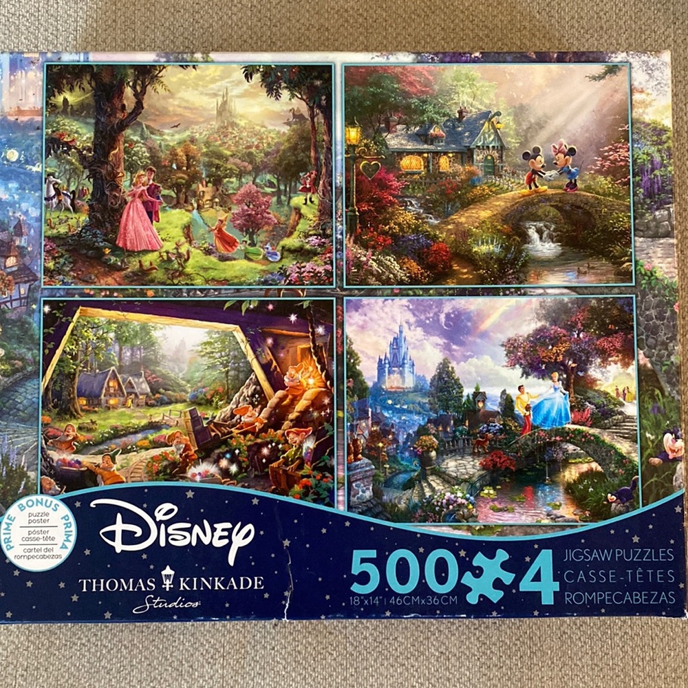 4 500 piece Disney puzzles